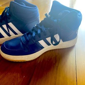 Adidas blue/white high tops size 11